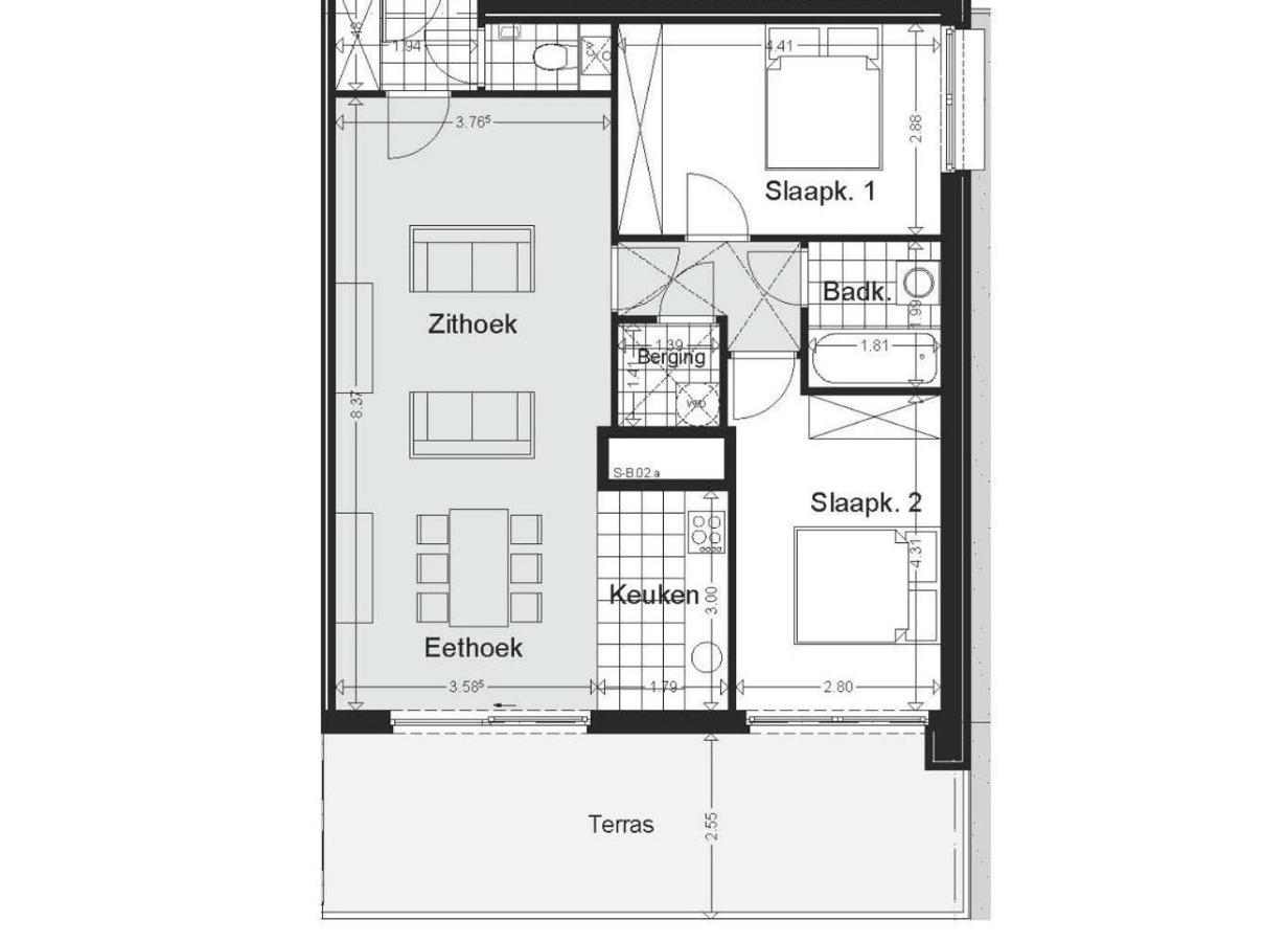 Shs Homes-Luxe Highrise, 2 Bedrooms, Kitchen, Free Parking, Stunning View, Large Tarrasse, Workspace 하셀트 외부 사진